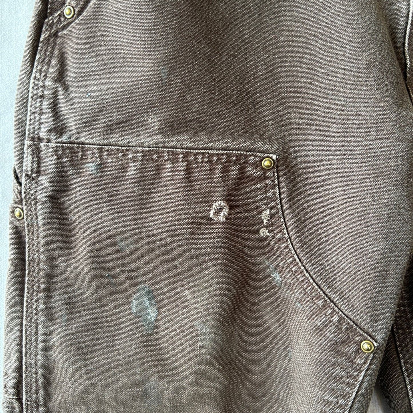 Carhartt カーハート ダブルニーワークパンツ B136 DKB カットオフ ダークブラウン(34×30)/C0931P-SO