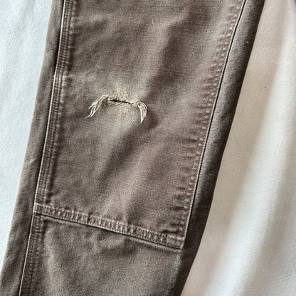 Carhartt カーハート ダブルニーワークパンツ B136 DKB カットオフ ダークブラウン(34×30)/C0931P-SO