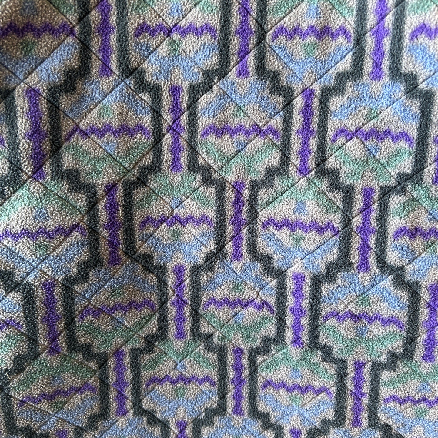 90's Patagonia パタゴニア 雪無し "TEHUELCHES"総柄 シャーリングコート フリース (S)/A9888F-SO