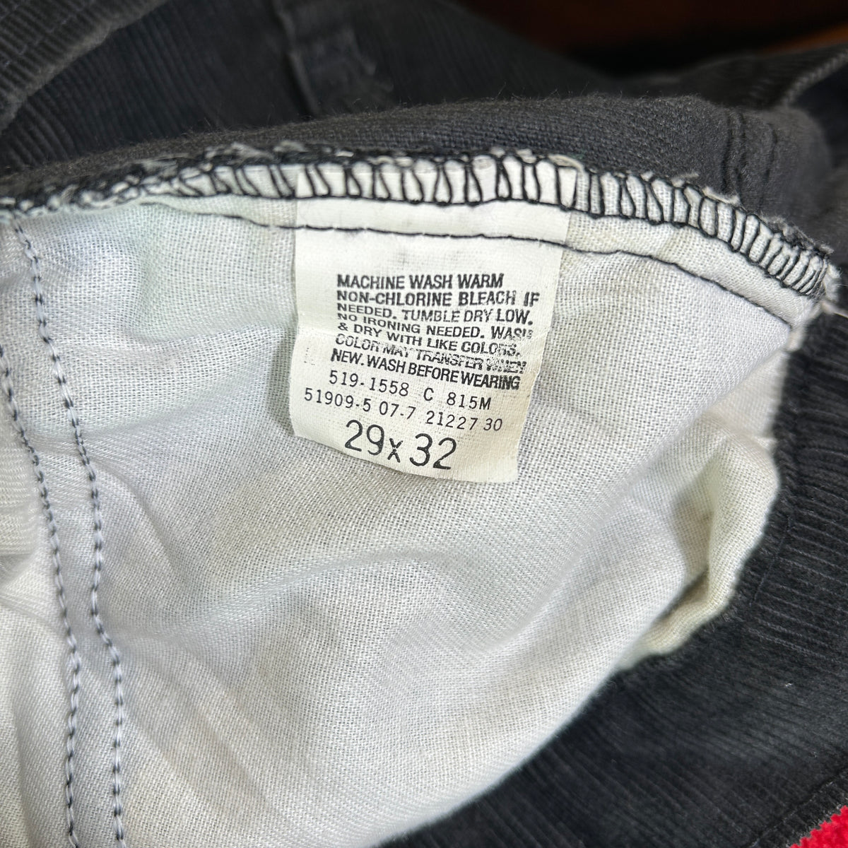 87' Levi's リーバイス 519-1558 コーデュロイパンツ ブラック(29×32)/A0392P-SO