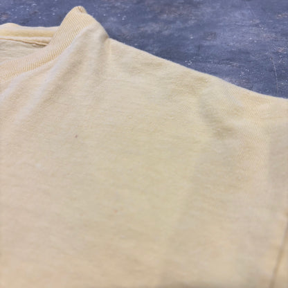 70's Hanes Beefy-T ヘインズ "San Diego Zoo" アニマルプリントTシャツ クリーム(XL)/B3497T-SO