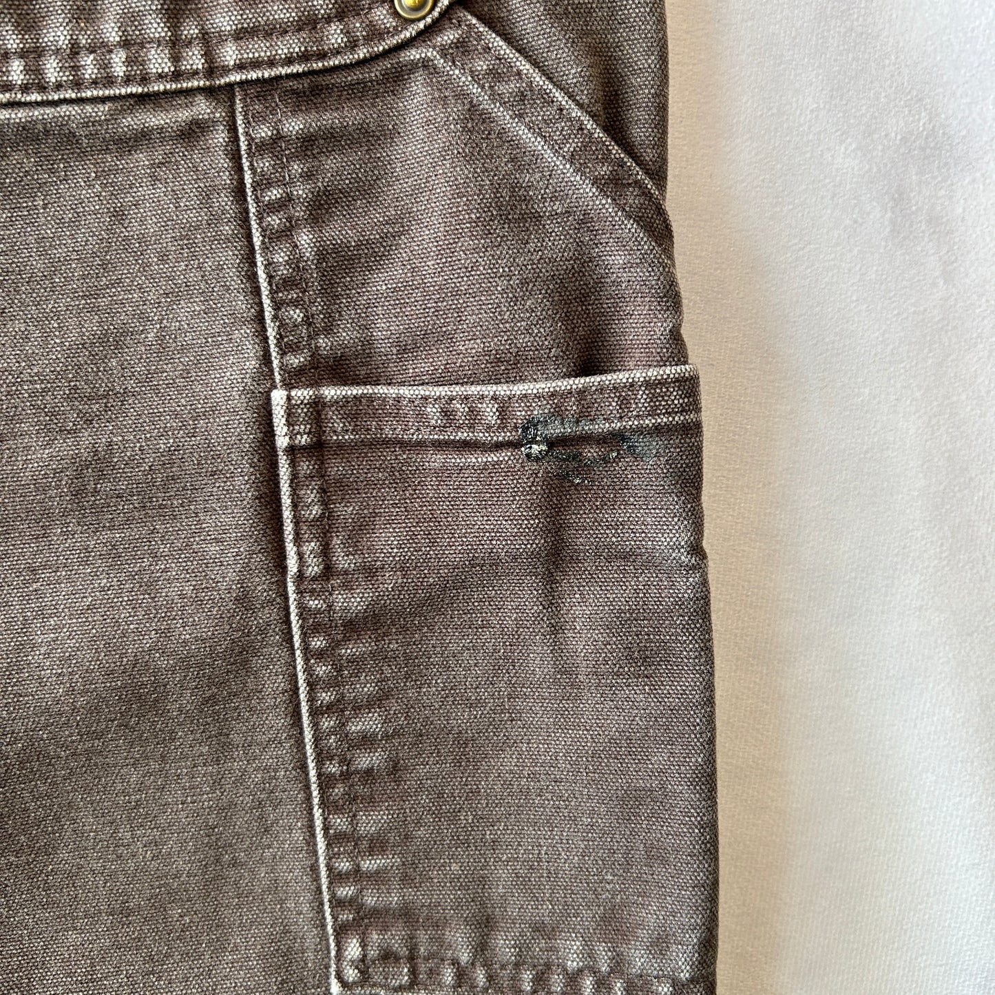 Carhartt カーハート ダブルニーワークパンツ B136 DKB カットオフ ダークブラウン(34×30)/C0931P-SO
