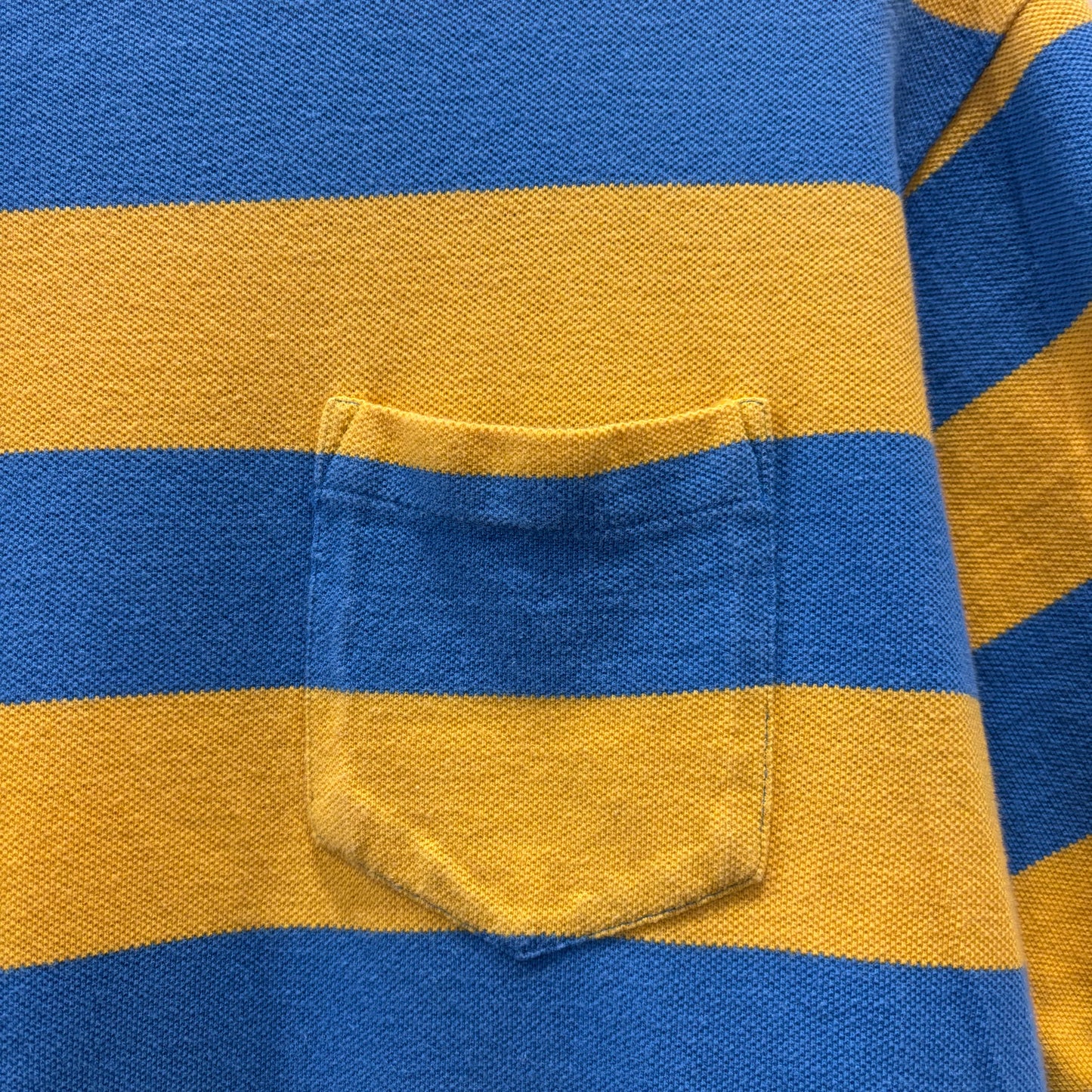 90's Ralph Lauren ラルフローレン ボーダーTシャツ 青・黄色 (M) B2027T-SO