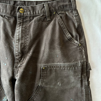 Carhartt カーハート ダブルニーワークパンツ B136 DKB Loose Fit ダークブラウン(34×30)/C0932P-SO