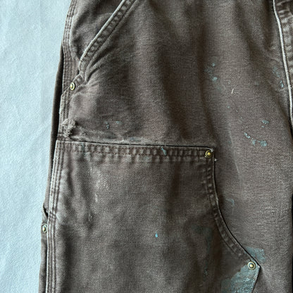 Carhartt カーハート ダブルニーワークパンツ B136 DKB Loose Fit ダークブラウン(34×30)/C0932P-SO