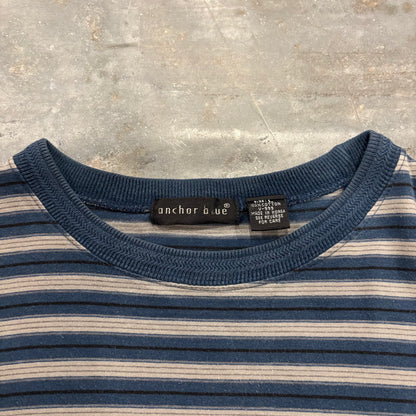 00's anchor blue ボーダーTシャツ ネイビー (L) B4017T-SO
