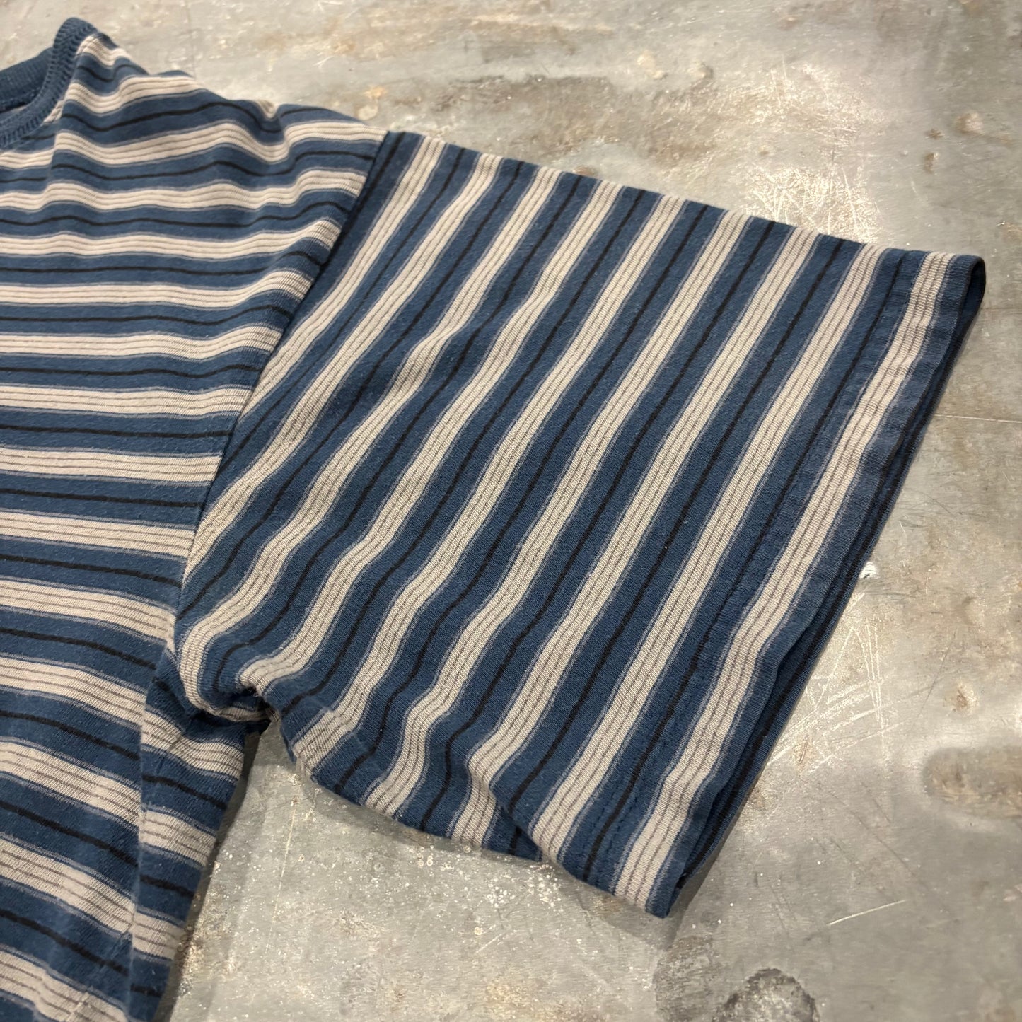 00's anchor blue ボーダーTシャツ ネイビー (L) B4017T-SO
