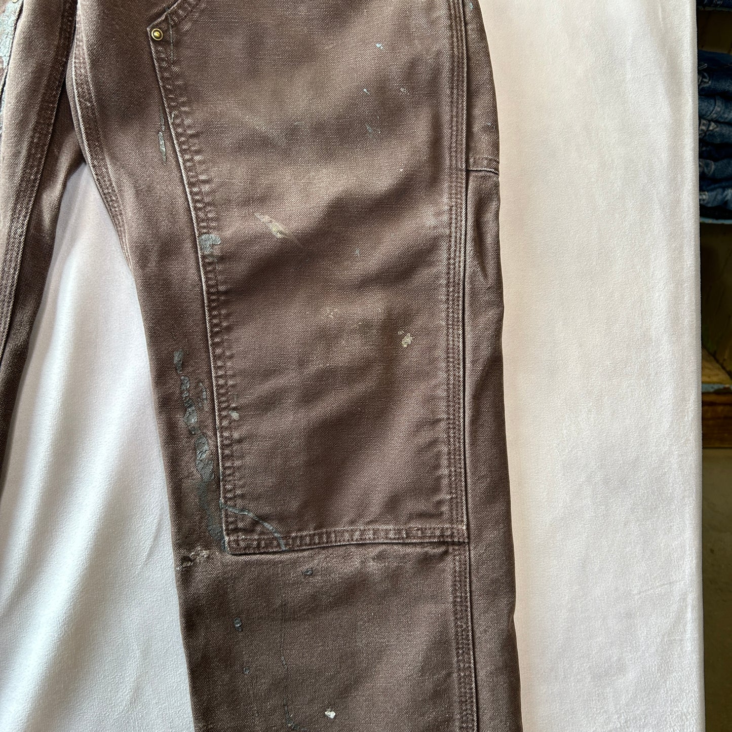 Carhartt カーハート ダブルニーワークパンツ B136 DKB Loose Fit ダークブラウン(34×30)/C0932P-SO