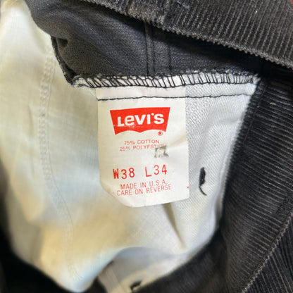 87' Levi's リーバイス 519-1558 コーデュロイパンツ ブラック(38×34)/A8307P-SO