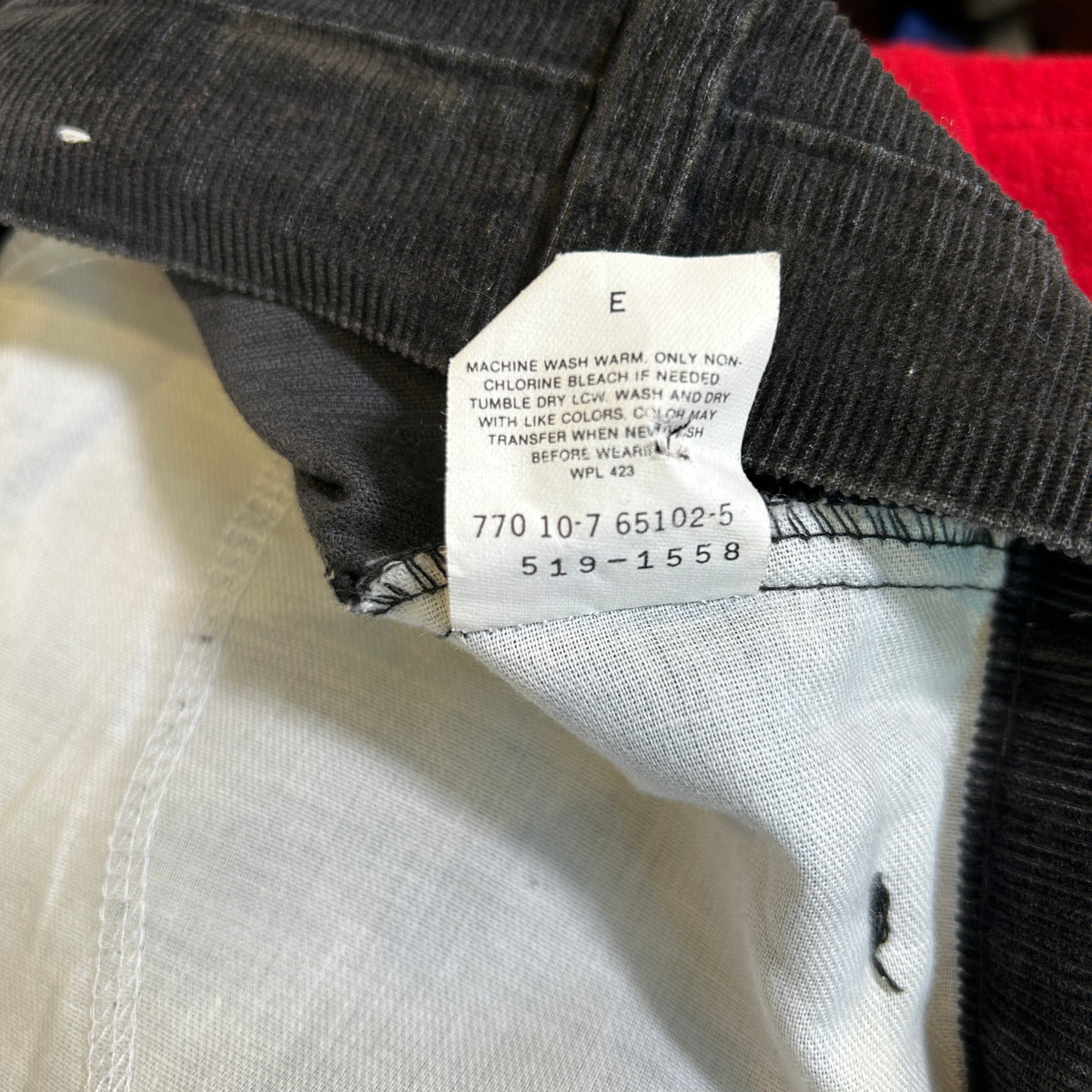 87' Levi's リーバイス 519-1558 コーデュロイパンツ ブラック(38×34)/A8307P-SO