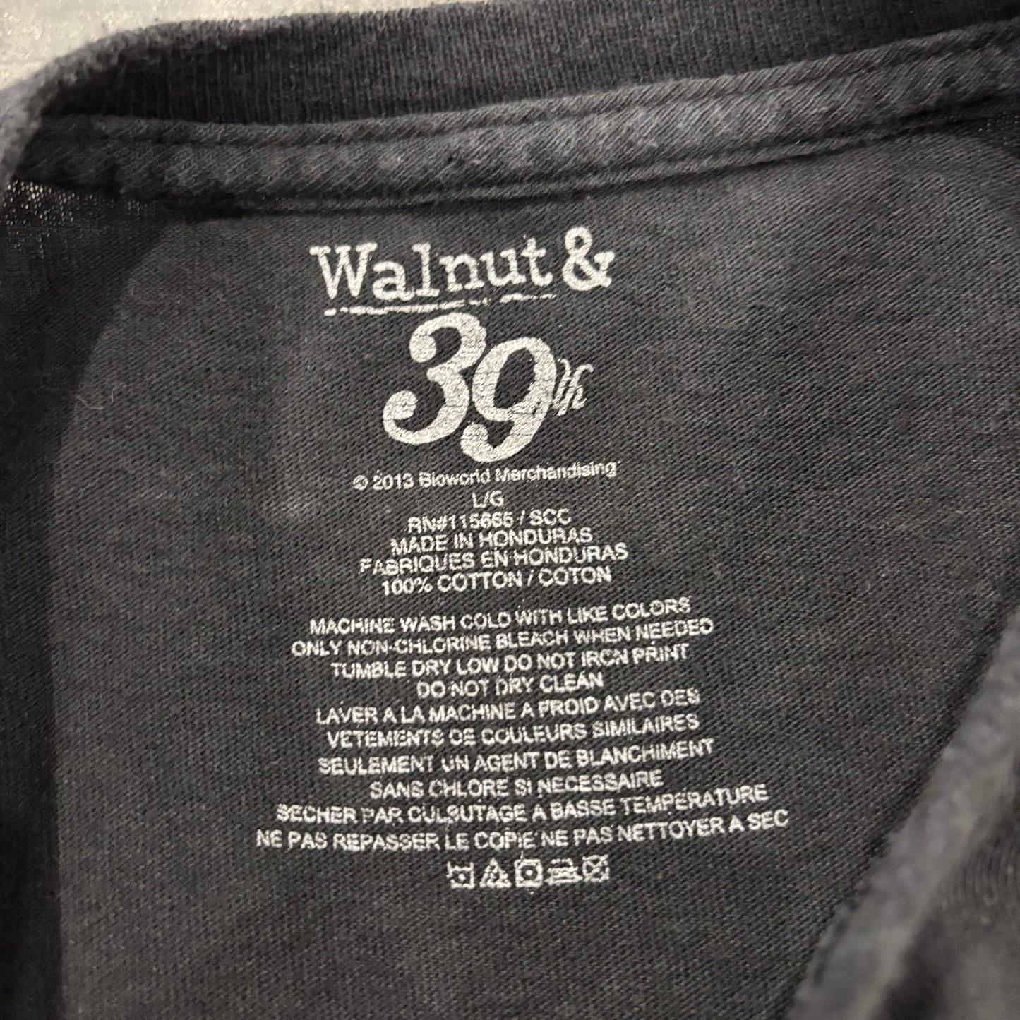10's Walnut&39 アニマルプリントTシャツ 猫 ブラック(L)/B3500T-SO
