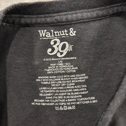 10's Walnut&39 アニマルプリントTシャツ 猫 ブラック(L)/B3500T-SO