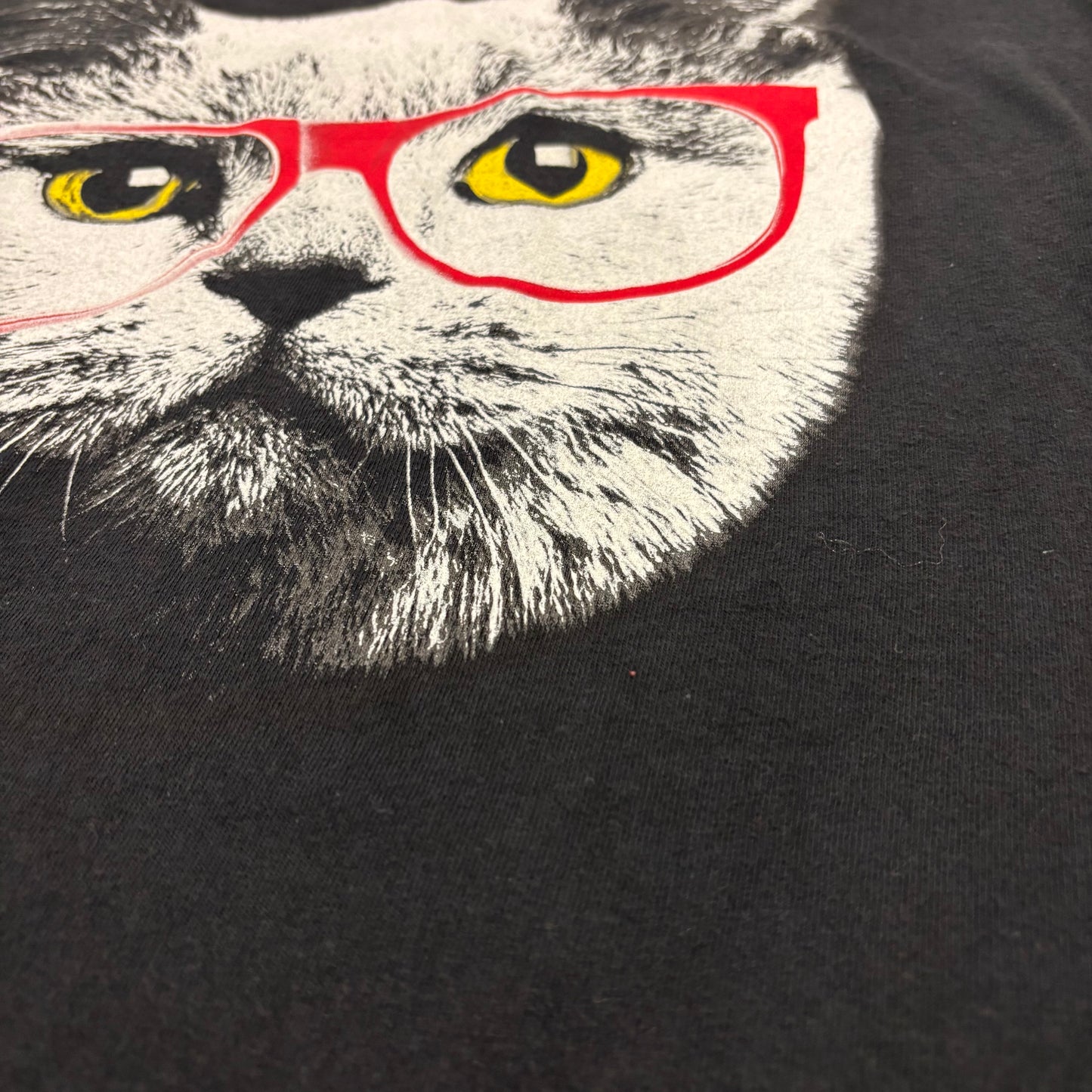 10's Walnut&39 アニマルプリントTシャツ 猫 ブラック(L)/B3500T-SO