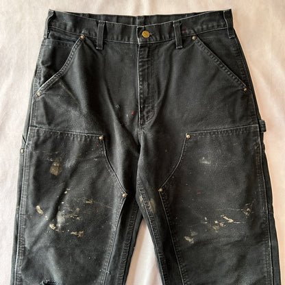 Carhartt カーハート ダブルニーワークパンツ B136 BLK (33×30)/C0929P-SO