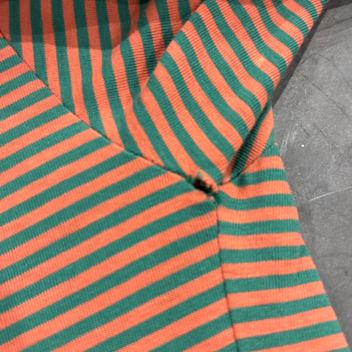 90's Ralph Lauren ラルフローレン ボーダーTシャツ 緑オレンジ (M) B2814T-SO