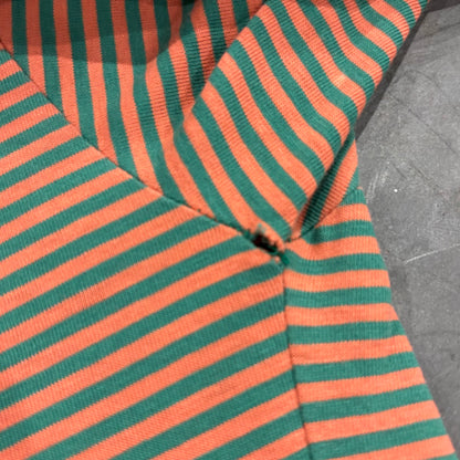 90's Ralph Lauren ラルフローレン ボーダーTシャツ 緑オレンジ (M) B2814T-SO