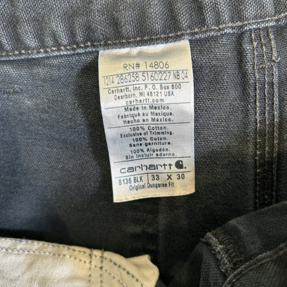Carhartt カーハート ダブルニーワークパンツ B136 BLK ブラック (33×30)/C0928P-SO