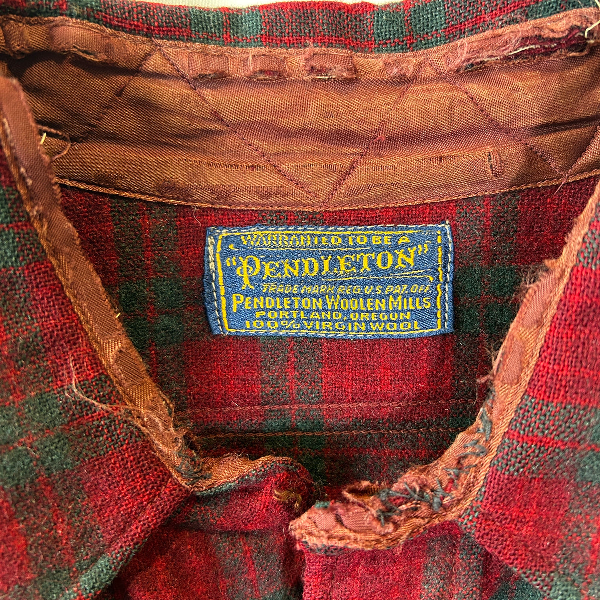 40~50's Pendleton ペンドルトン ウールシャツ レッド・グリーン/A8295SH-SO