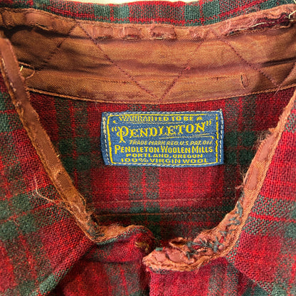 40~50's Pendleton ペンドルトン ウールシャツ レッド・グリーン/A8295SH-SO