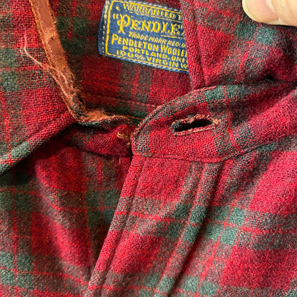 40~50's Pendleton ペンドルトン ウールシャツ レッド・グリーン/A8295SH-SO
