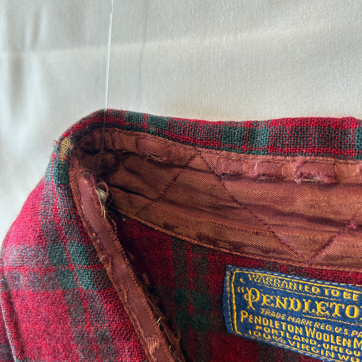 40~50's Pendleton ペンドルトン ウールシャツ レッド・グリーン/A8295SH-SO