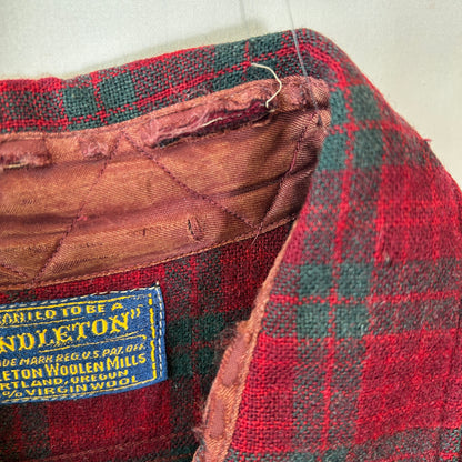 40~50's Pendleton ペンドルトン ウールシャツ レッド・グリーン/A8295SH-SO