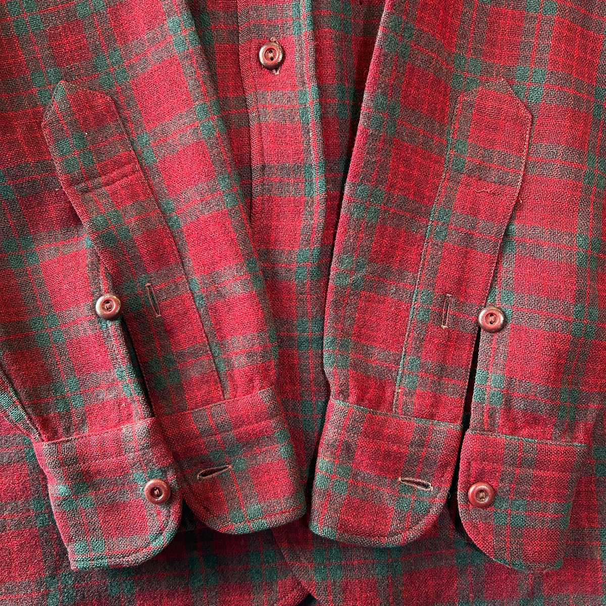 40~50's Pendleton ペンドルトン ウールシャツ レッド・グリーン/A8295SH-SO
