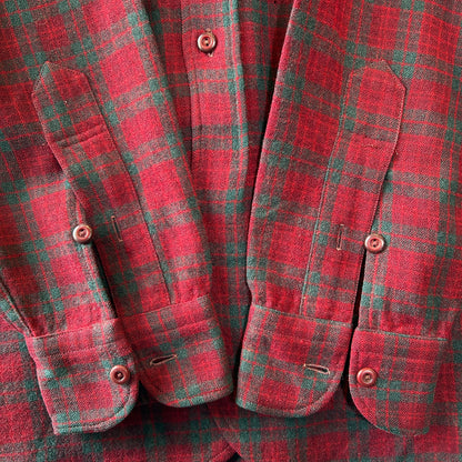 40~50's Pendleton ペンドルトン ウールシャツ レッド・グリーン/A8295SH-SO