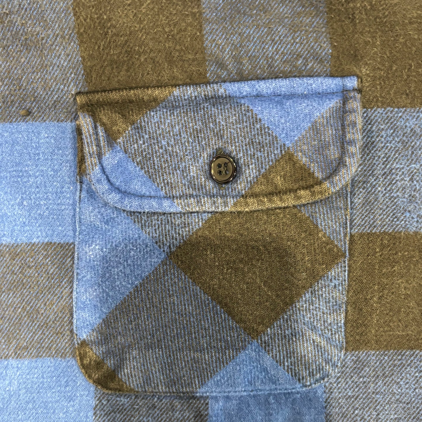 90's Dickies ディッキーズ ネルシャツ バッファローチェック 青黒 (L)/B2913SH-SO