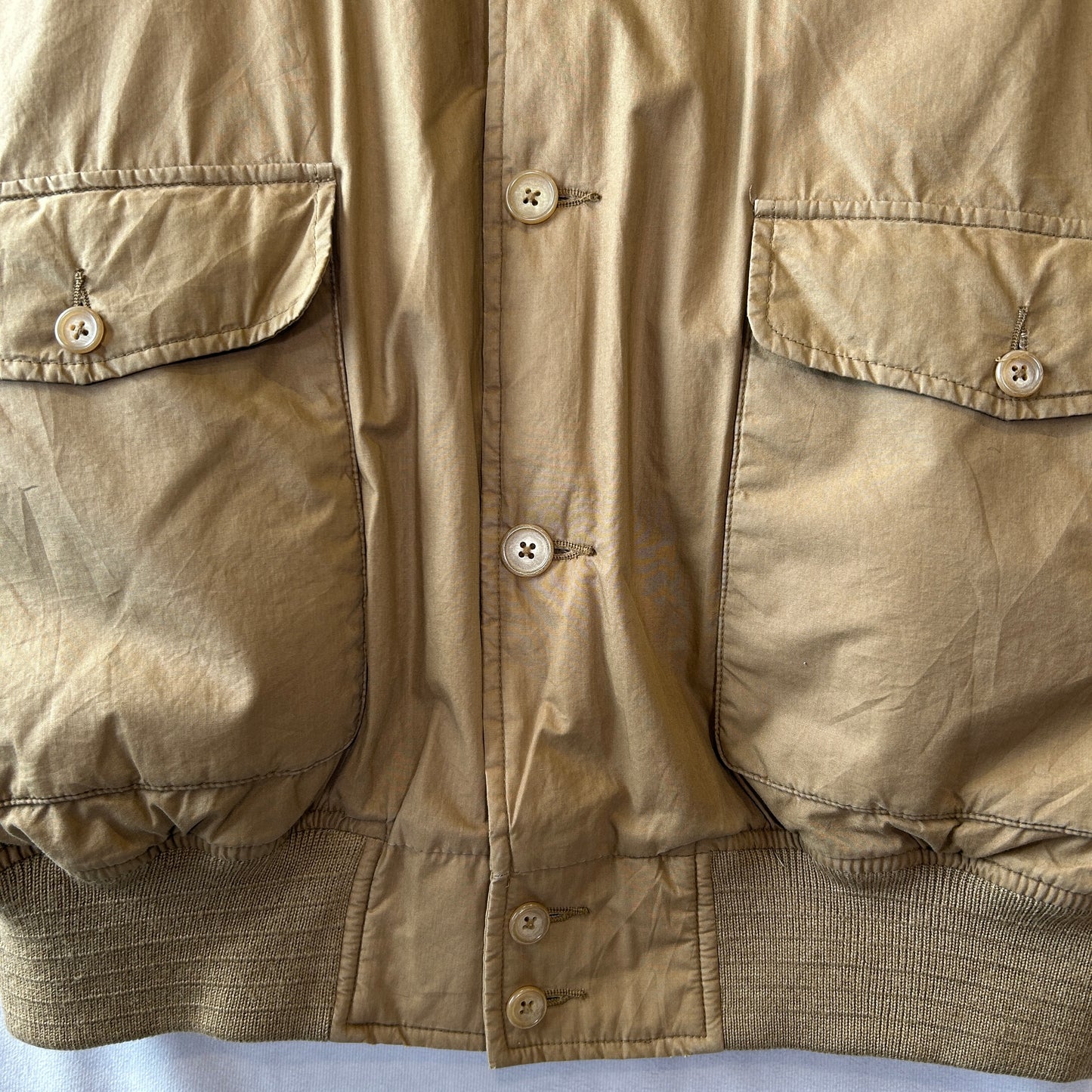 90's Polo by Ralph Lauren ラルフローレン A-1タイプ ダウンジャケット ベージュ(L)/A5271J-SO