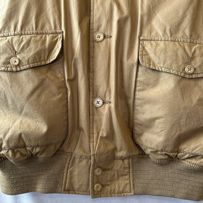90's Polo by Ralph Lauren ラルフローレン A-1タイプ ダウンジャケット ベージュ(L)/A5271J-SO