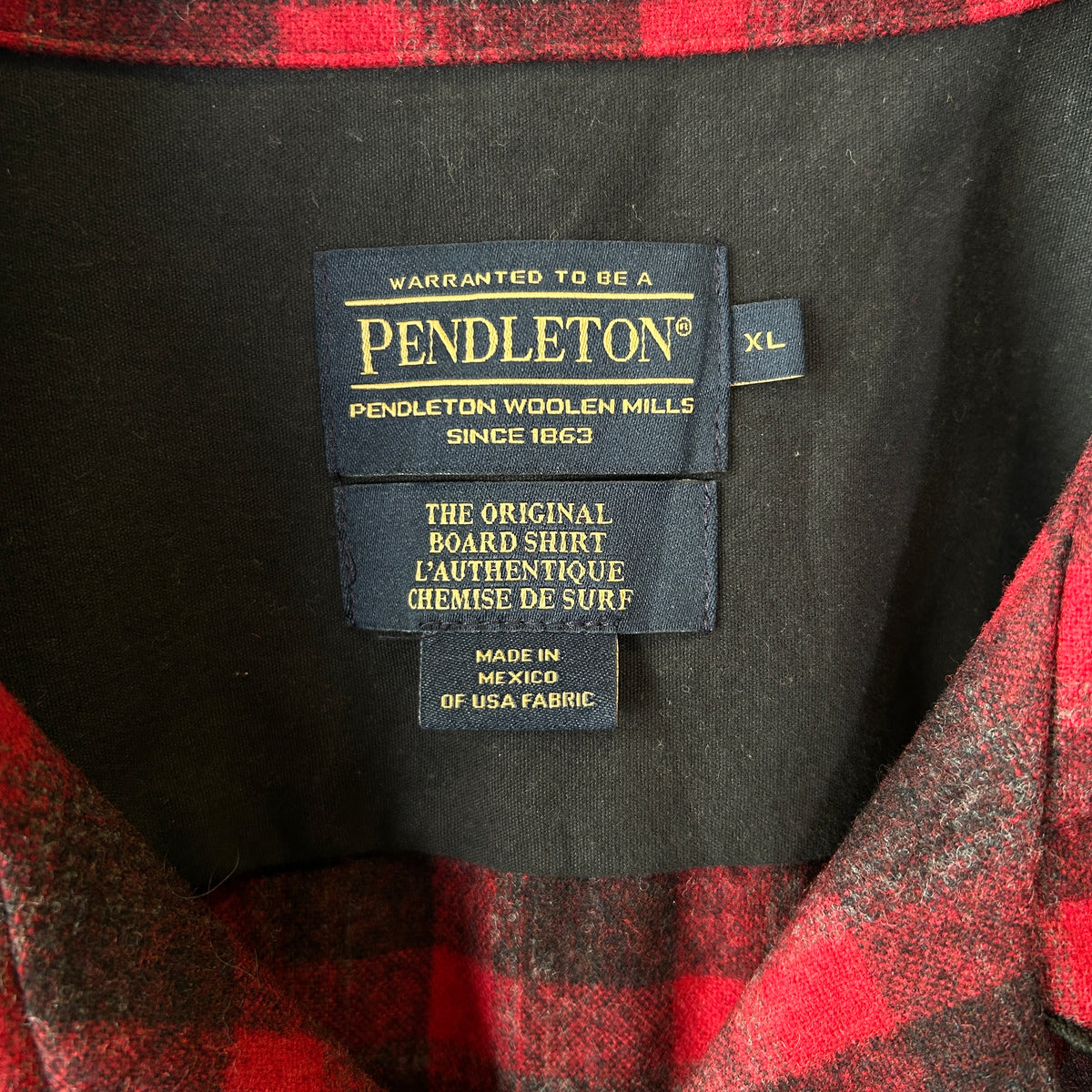 Pendleton ペンドルトン ボードシャツ バッファローチェック レッド/ブラック(XL)/A2113SH-SO