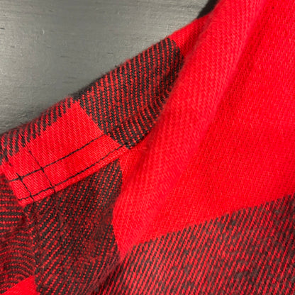 80's ST.JHONES BAY "Big Mac Flannel" フランネルチェックシャツ 赤黒 (L)/B2917SH-SO