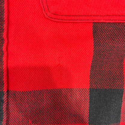 80's ST.JHONES BAY "Big Mac Flannel" フランネルチェックシャツ 赤黒 (L)/B2917SH-SO