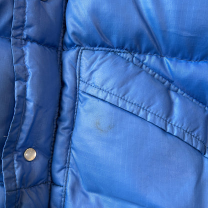 80's PIONEER モンゴメリーワード ナイロンダウンジャケット ブルー/A9868J-SO