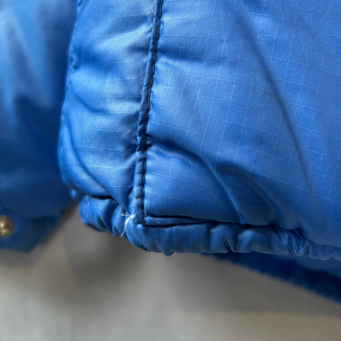 80's PIONEER モンゴメリーワード ナイロンダウンジャケット ブルー/A9868J-SO