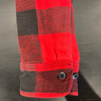 80's ST.JHONES BAY "Big Mac Flannel" フランネルチェックシャツ 赤黒 (L)/B2917SH-SO