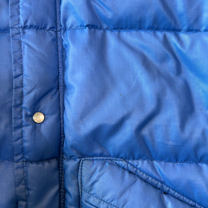 80's PIONEER モンゴメリーワード ナイロンダウンジャケット ブルー/A9868J-SO