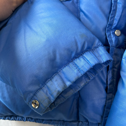 80's PIONEER モンゴメリーワード ナイロンダウンジャケット ブルー/A9868J-SO