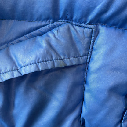 80's PIONEER モンゴメリーワード ナイロンダウンジャケット ブルー/A9868J-SO