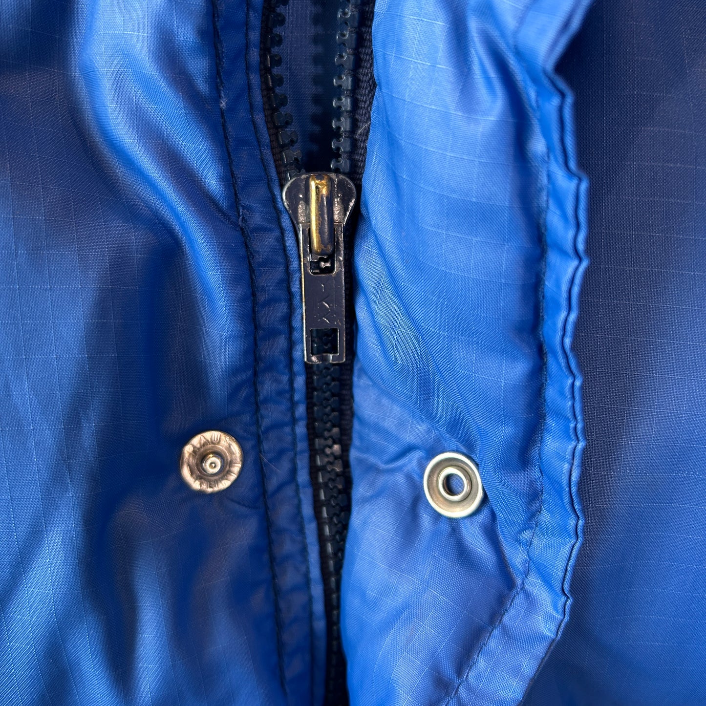 80's PIONEER モンゴメリーワード ナイロンダウンジャケット ブルー/A9868J-SO