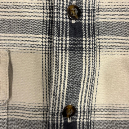 00's Carhartt カーハート フランネルシャツ 白黒灰 (M)/A7948SH-SO