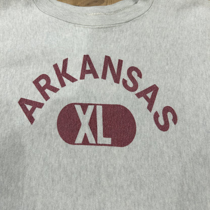 70's champion reverse weave "ARKANSAS" チャンピオン リバースウィーブ グレー (XL)/B3056S-SO