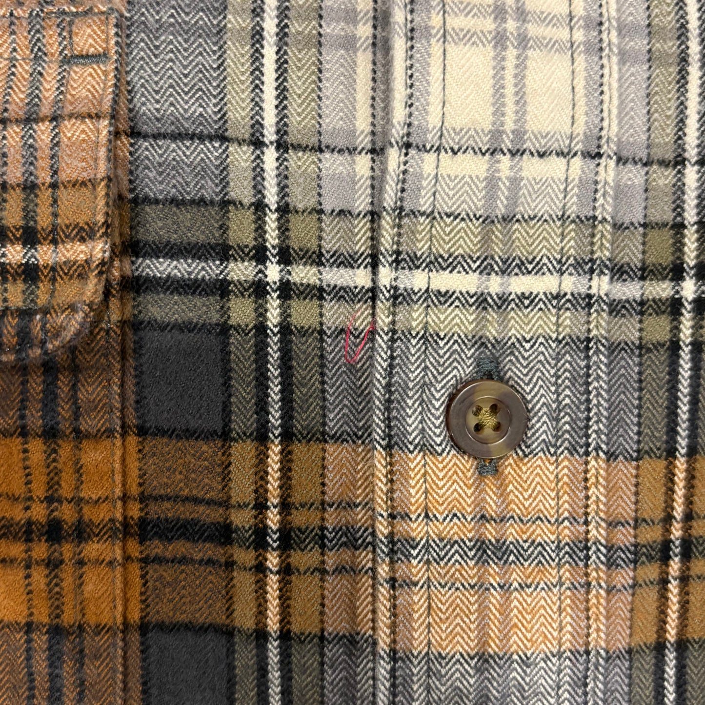 00's Carhartt カーハート チェックシャツ 黒白茶 (L)/A7935SH-SO