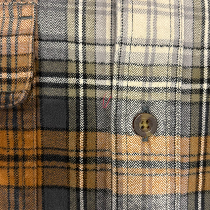00's Carhartt カーハート チェックシャツ 黒白茶 (L)/A7935SH-SO