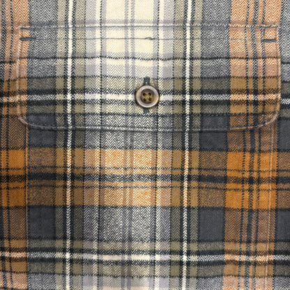 00's Carhartt カーハート チェックシャツ 黒白茶 (L)/A7935SH-SO
