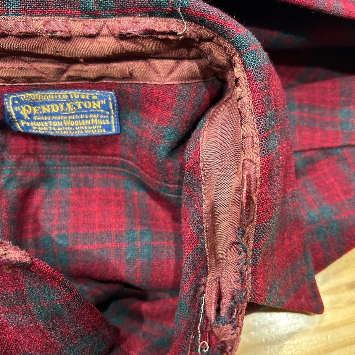 40~50's Pendleton ペンドルトン ウールシャツ レッド・グリーン/A8295SH-SO