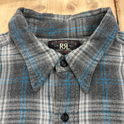 90's RRL Ralph Lauren shirt ラルフローレン ネルシャツ (XXL)/A8327S-SO