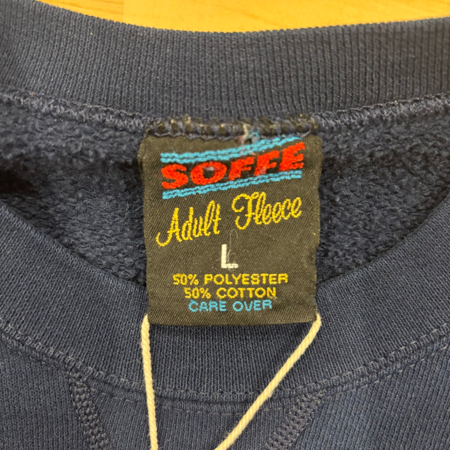 80's Soffe US NAVY ミリタリースウェット 紺 (L)/A7893S-SO