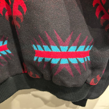 90's Pendleton ペンドルトン　High Grade Western Wear ネイティブ柄ウールジャケット 黒赤/A5569J-SO